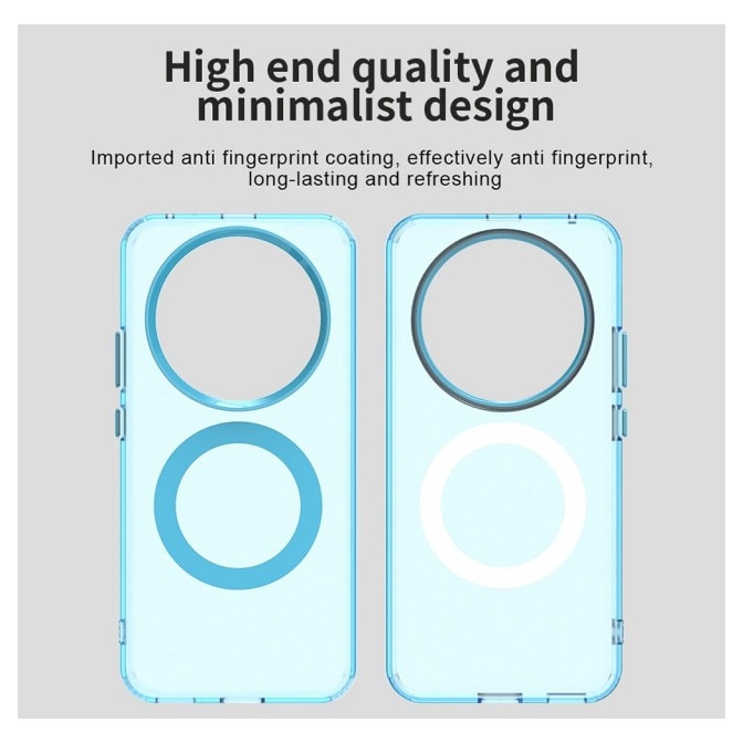 Husa Upzz® Tech Candy Pentru Honor Magic 8 Lite, Tehnologie Magsafe, Protectie La Camera si Colturi, Albastru