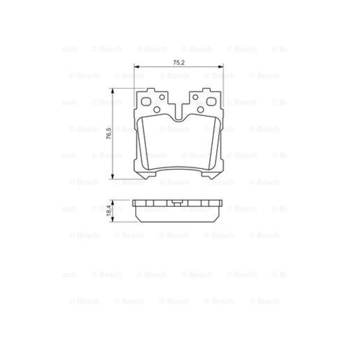Fékbetét készlet, tárcsafék BOSCH 0 986 494 424