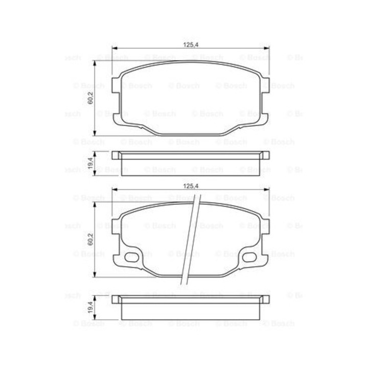 Fékbetét készlet, tárcsafék BOSCH 0 986 494 442