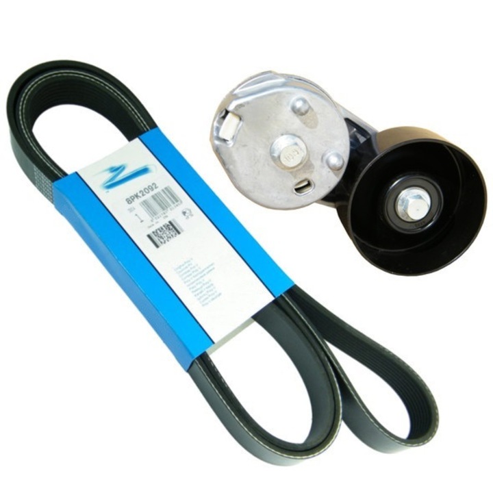 Set rola + curea accesorii, INA, Pentru Land Rover, Motorizare 2.7 diesel V6/3.0 diesel V6 Euro 6 Generatia 2, LR035493