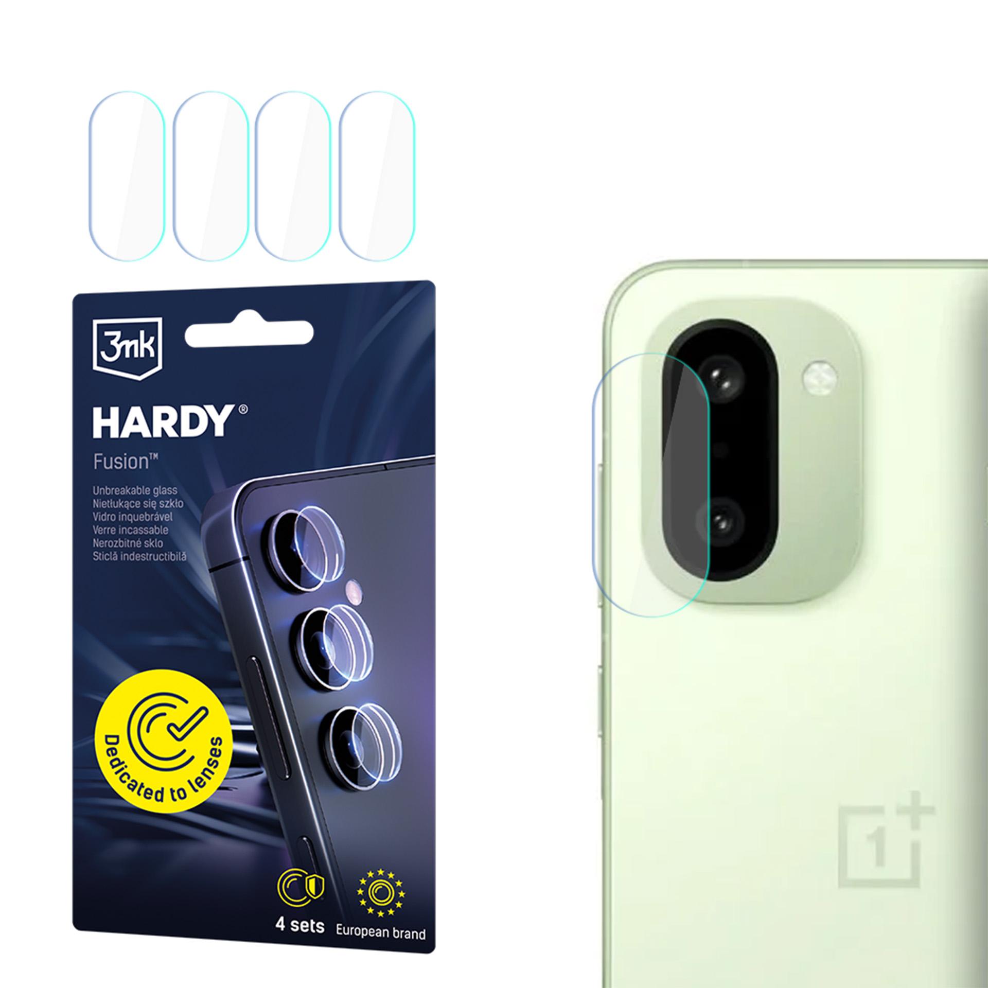 4x Protectie din sticla pentru obiectivul aparatului foto pentru OnePlus 15R - 3mk HARDY® Fusion Lens Protection™