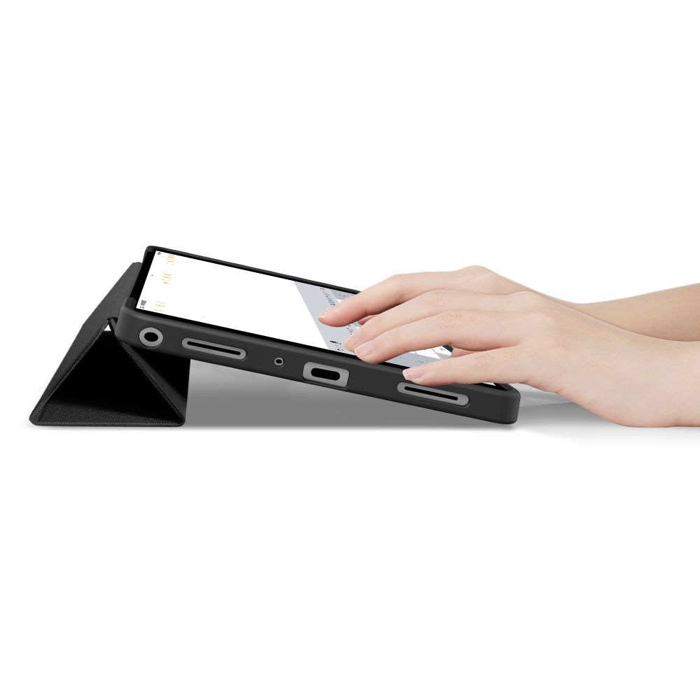 Husa Tech-Protect SmartCase compatibila cu Samsung Galaxy Tab A9 Plus / A11 Plus (X210 / X215 / X216 / X230 / X235 / X236) 11 inch, Negru