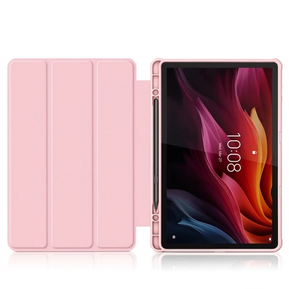 Husa pentru tableta, Strado, compatibila cu Lenovo K11 Plus TB352FU, roz, 11.45"