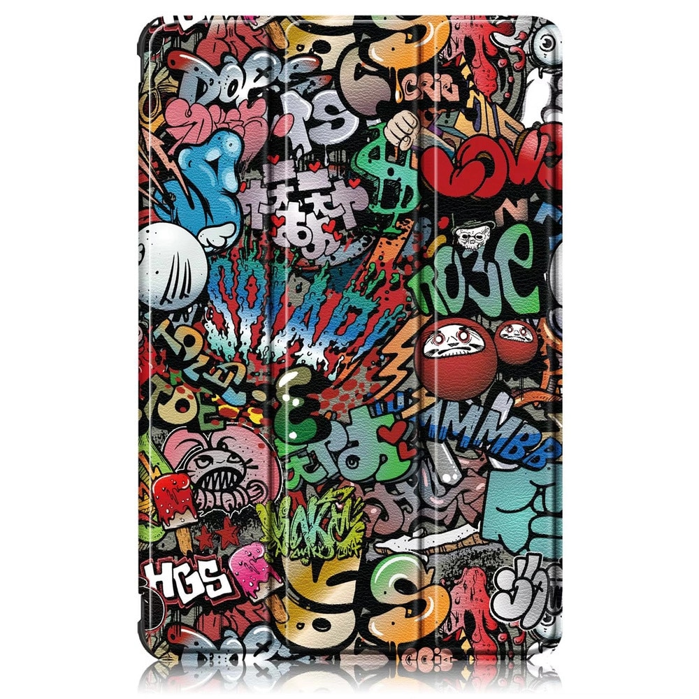 Husa tableta Strado, etui cu clapa, compatibila cu Lenovo Tab 10.1", multicolor, functie Smart Cover, suport ajustabil
