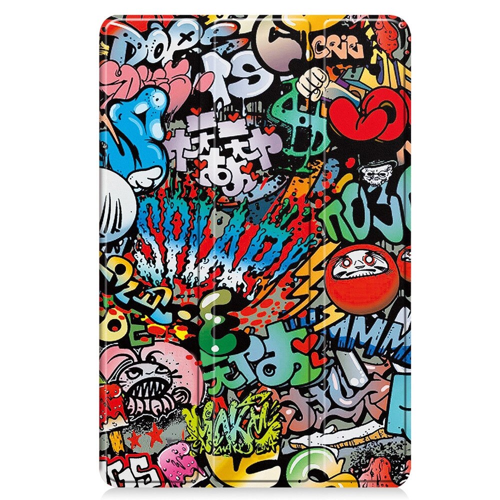 Husa tableta Strado, etui cu clapa, compatibila cu Lenovo Tab 10.1", multicolor, functie Smart Cover, suport ajustabil