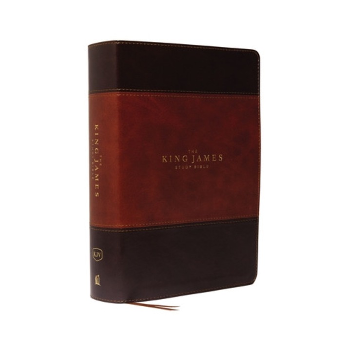 The King James Study Bible, Imitation Leather, Brown, Full-color Edition - Thomas Nelson