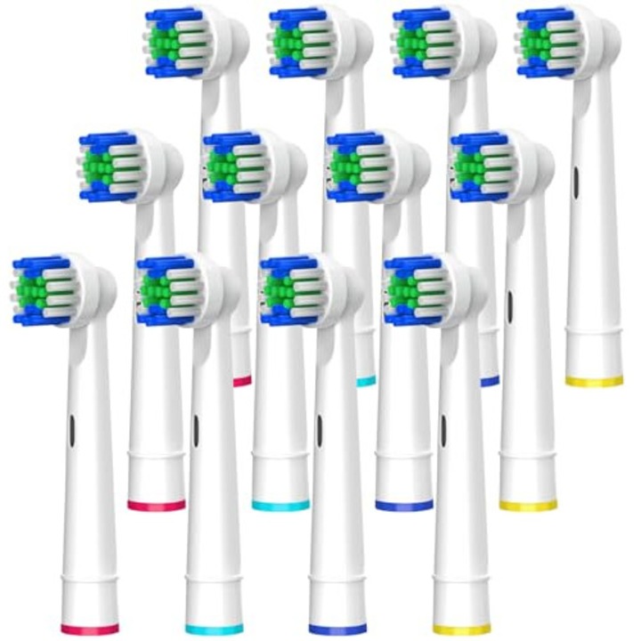 Set de 12 capete de perie compatibile cu Oral B Braun Ywei