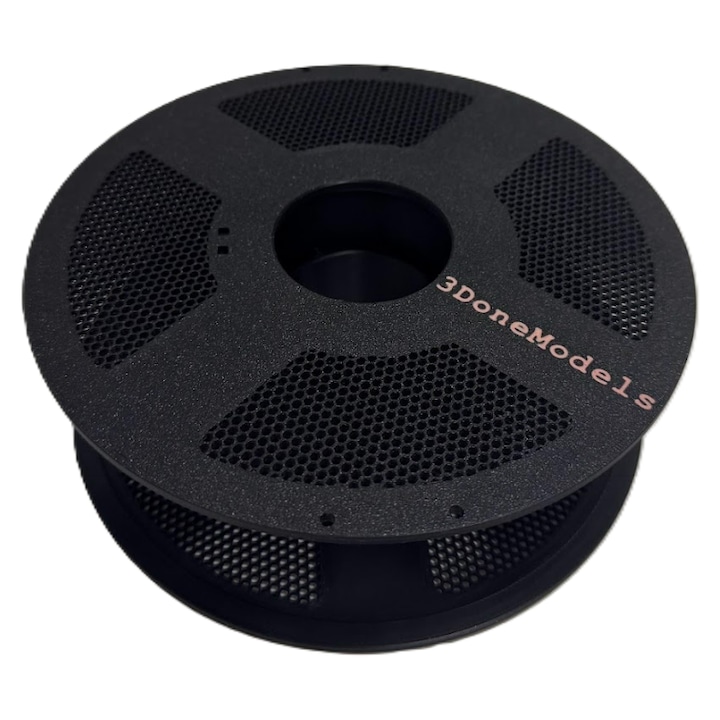 Újrafelhasználható filament tekercs 3DONE MODELS, Bambu Lab kompatibilis, tartós kivitel, 1kg Fekete