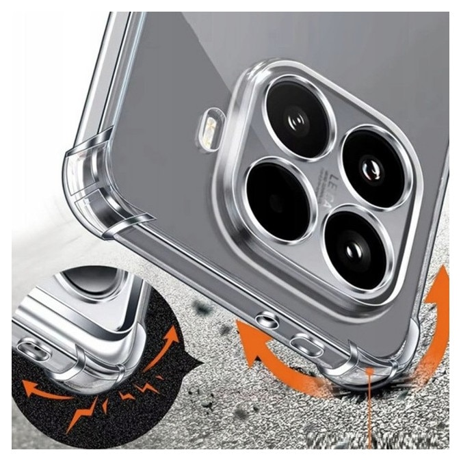Husa Upzz® Shock Armor Compatibila Cu Xiaomi 15T Pro, Protectie Sporita, Design Premium, Silicon, Transparenta