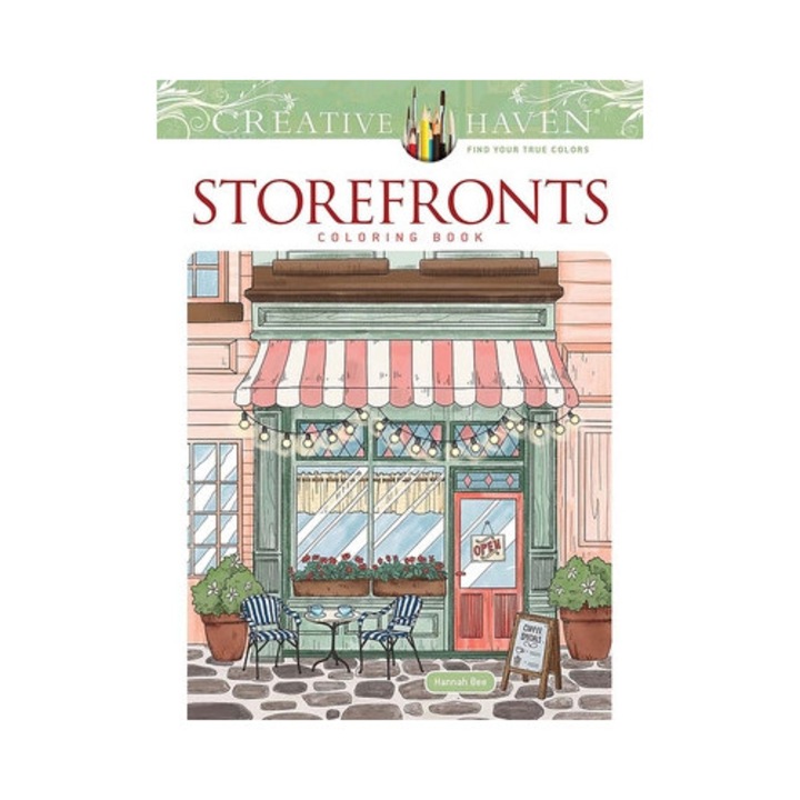 Creative Haven Storefronts Coloring Book - Hannah Bee