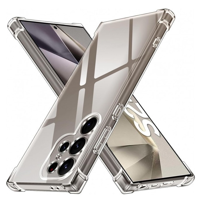 Husa Upzz® Shock Armor Compatibila Cu Samsung Galaxy S26 ULTRA, Protectie Sporita, Silicon, Transparenta