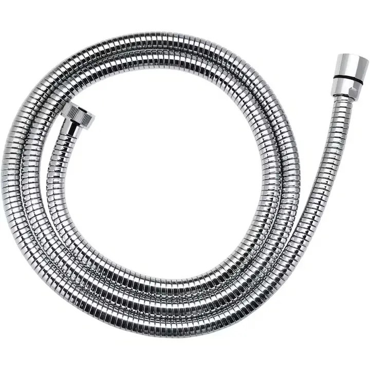 Furtun de dus extensibil Ferro, racord conic, anti-twist, 150-200 cm, crom - COBI SMART®