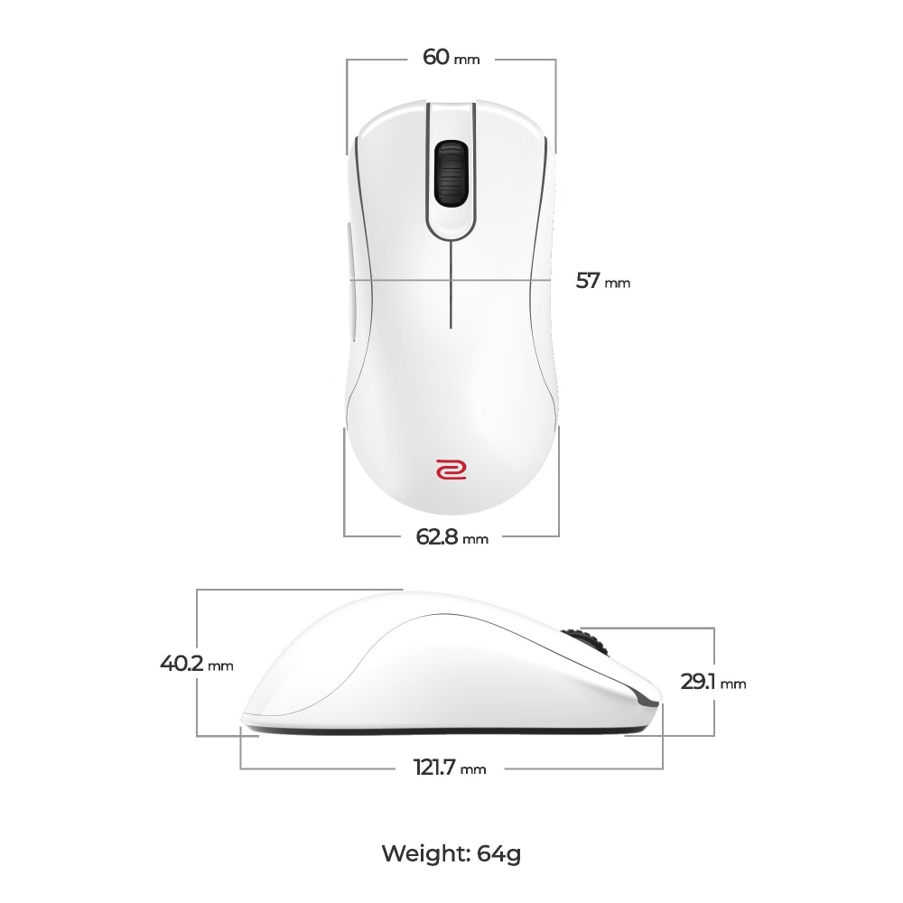 Mouse Gaming Wireless, Zowie, ZA13-DW 4K, 4000 Hz, Alb - eMAG.ro
