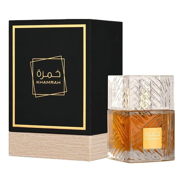 Parfum unisex Khamrah 100ml, note orientale, ambalaj sofisticat, 2022