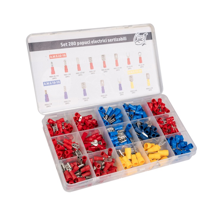 Set 280 papuci electrici, PVC si alama - COBI SMART®