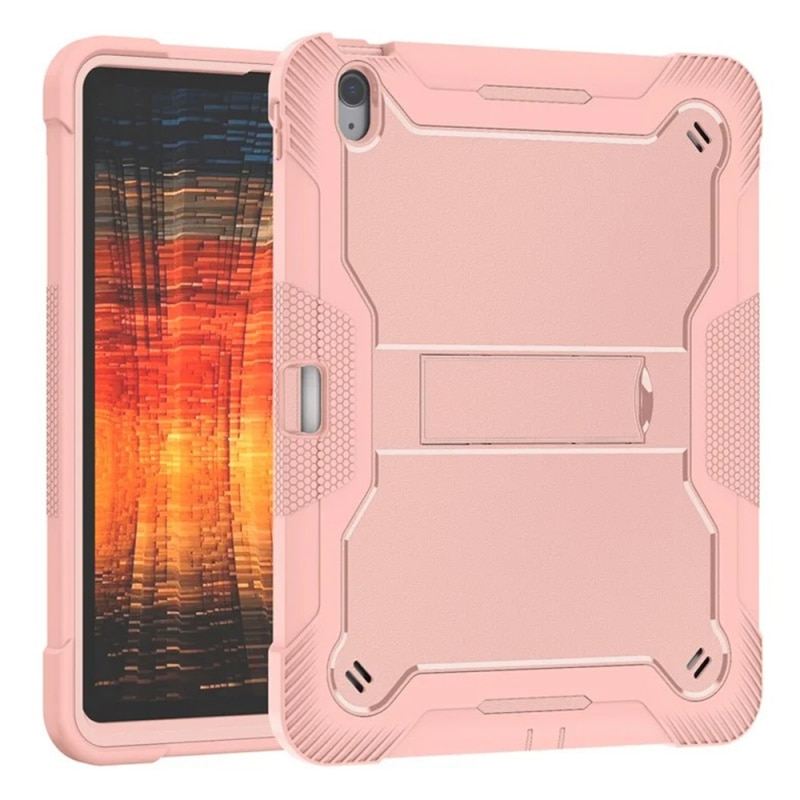 Husa Sigloo pentru iPad Air 13 (2025/2024 M3/M2), 13", Folie de sticla 9H, Suport Pliabil, Design Robust, Roz