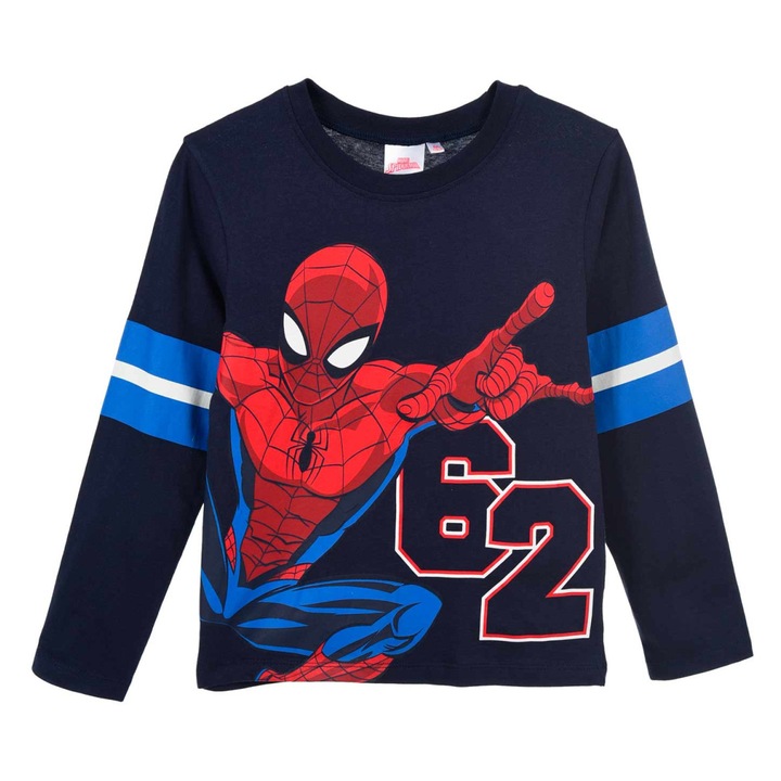 Bluza maneca lunga Spiderman 62 35562, Bleumarin