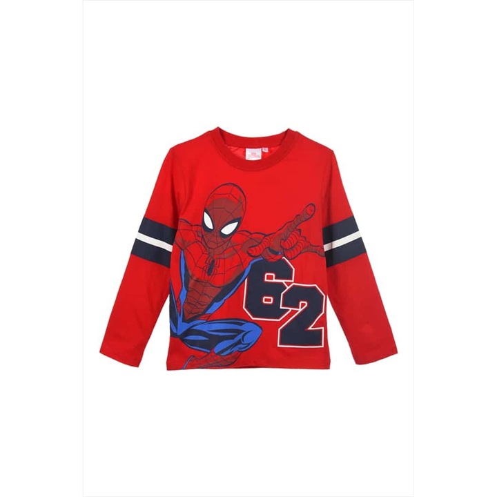 Bluza maneca lunga Marvel Spiderman 62 35566, Rosu