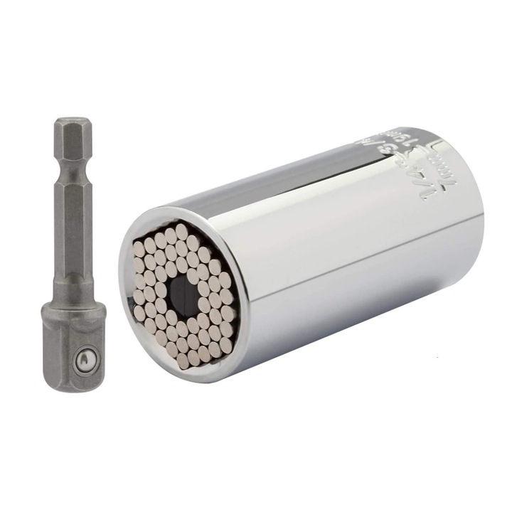 Set Cheie Tubulara Universala si Adaptor SUPER TRENDS®, 7-19mm, 1/4"-3/4"