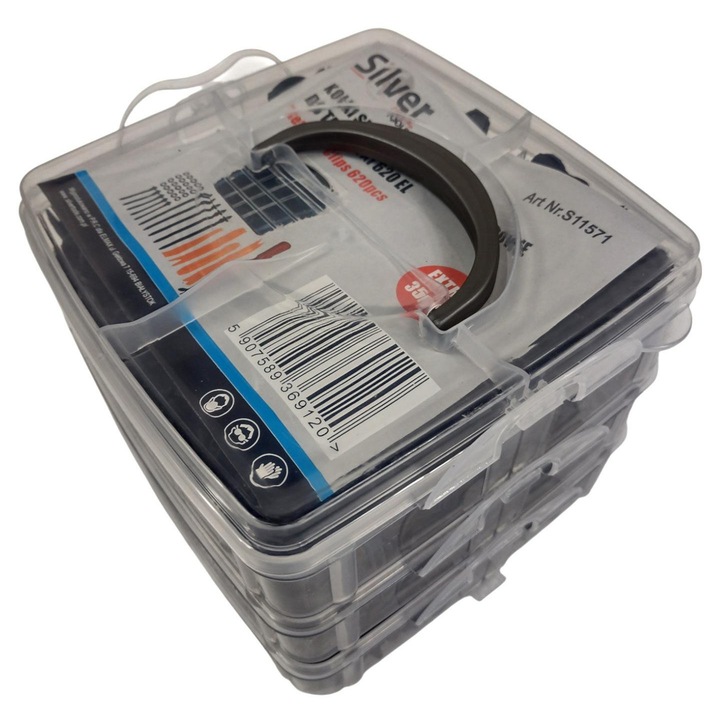 Set 620 elemente, Tiross, spini si colti din plastic, rezistente la apa