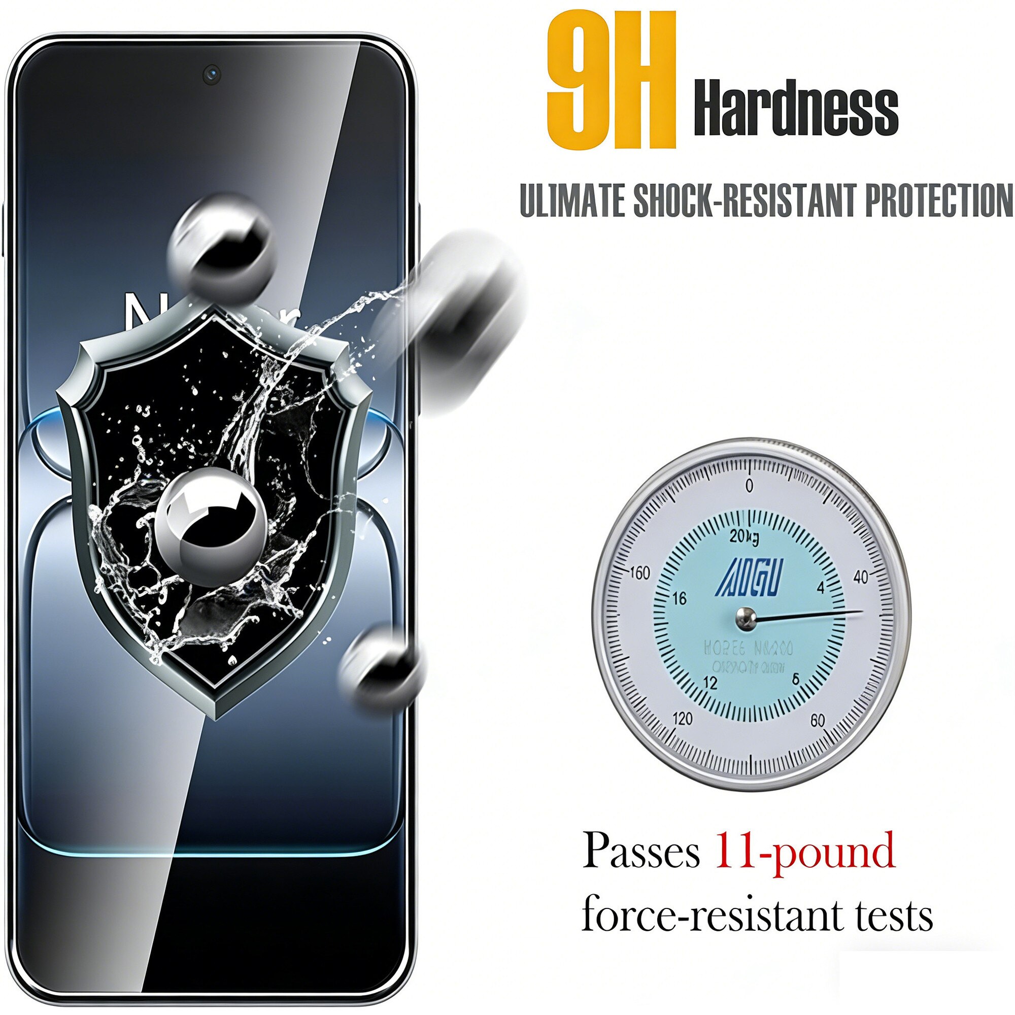 Folie de sticla calita 9H, pachet 2 buc pentru OnePlus Nord CE5, HD transparent, rezistenta la spargere, instalare usoara, fara bule