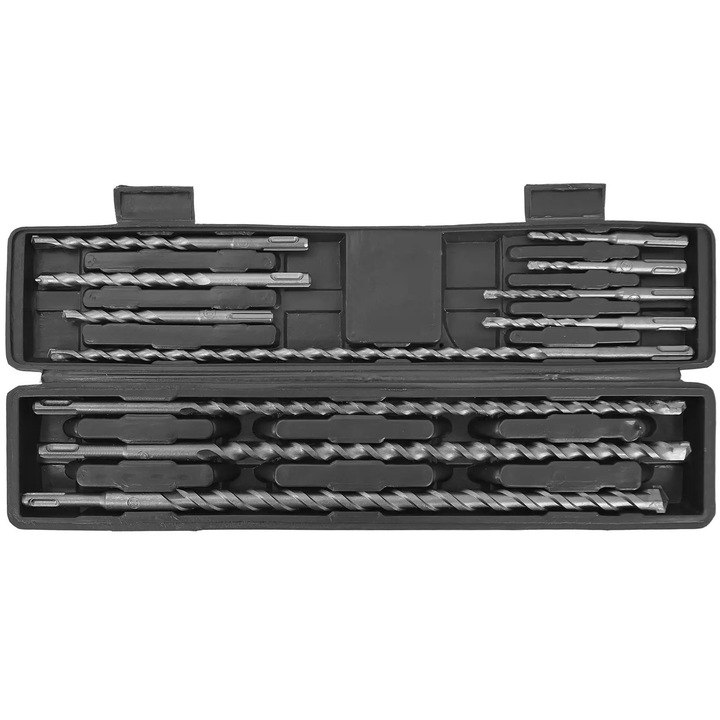 Set burghie SDS+ S4 beton, 11 bucati, Verke, V05047