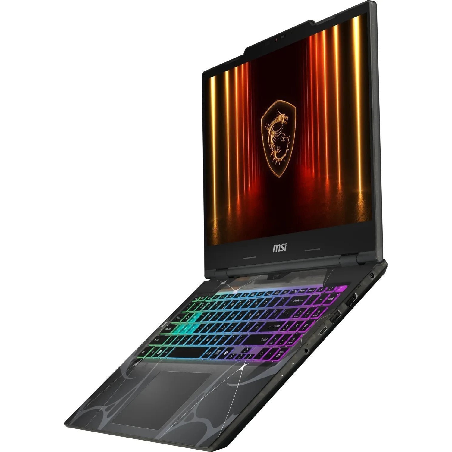 Laptop MSI Cyborg 15, 15.6" Full HD, Intel® Core™ i7 13620H pana la 4.9 GHz, 16 GB RAM DDR5, 512 GB SSD, NVIDIA® GeForce® RTX 5050 8 GB, Free Dos, Translucent Black 512 GB