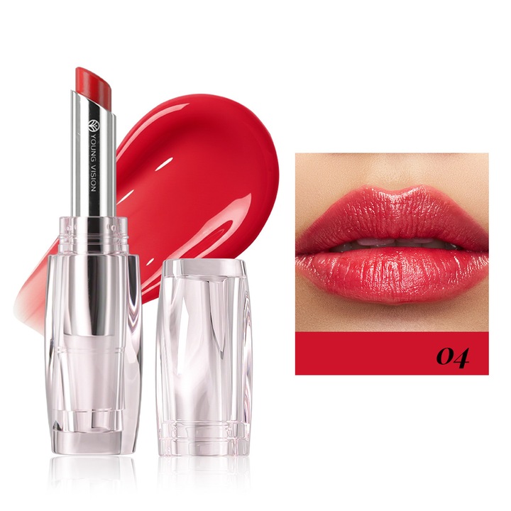 Balsam de buze colorant, YOUNG VISION, formula hidratanta, nuanta personalizata, transparent, 4g