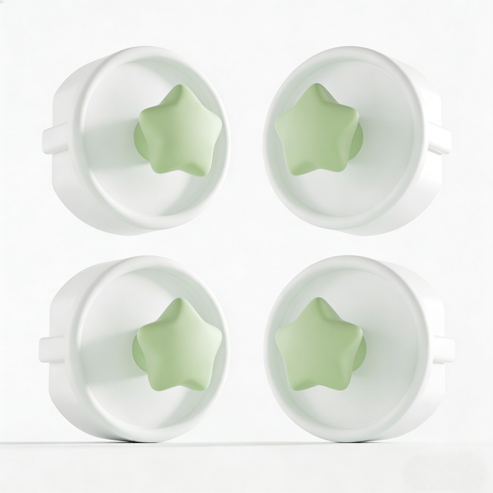 Protectie priza silicon copii, Capac protectie stecher si priza, Protectie impotriva electrocutarii, Dop siguranta priza, Set 4 buc, Accesorii siguranta casa, Protectie electrica reutilizabila