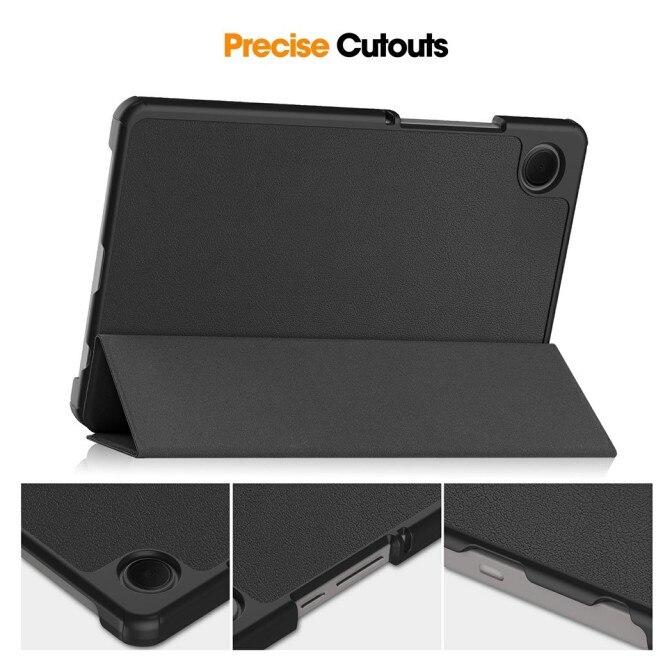 Husa Upzz® Tech FoldPro Pentru Samsung Galaxy Tab A11, 8,7 inch, Functie Stand, Inchidere Magnetica, Negru