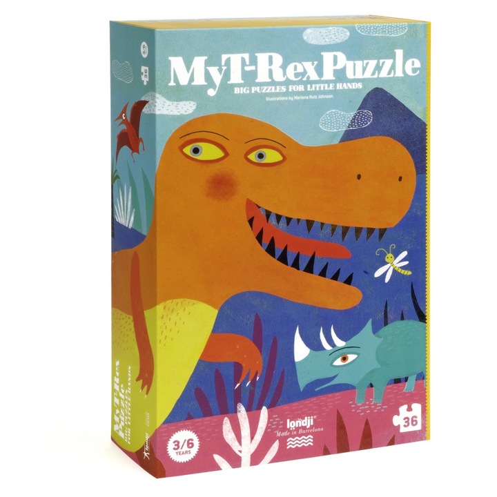 Puzzle Dinozaurul meu T-Rex, Londji, Wisdom