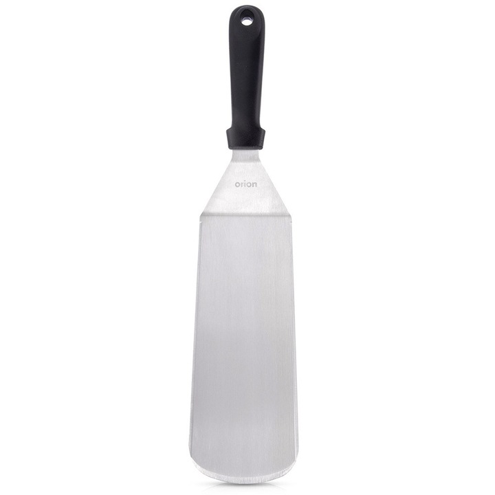 Spatula Lunga Si Lata De Bucatarie Orion De 38 Cm, Realizata Din Otel Inoxidabil, Excelenta Pentru Intoarcerea Alimentelor Voluminoase Precum Peste Sau Clatite Fara A Le Deteriora, Include Maner Ergonomic Confortabil, Perfect Sigura La Masina De Vase