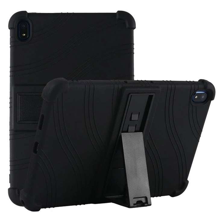 Etui tableta Strado pentru Nokia T20, 10,4", negru, cu suport integrat, set complet