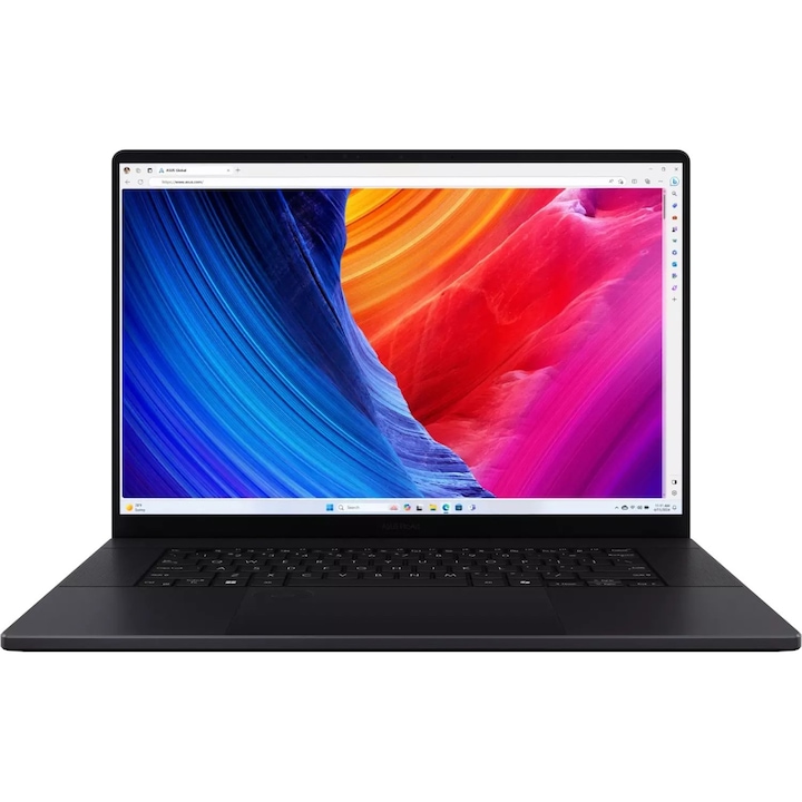 Laptop ASUS ProArt P16, 16" WQXUGA Touchscreen, AMD Ryzen™ AI 9 HX 370 pana la 5.1 GHz, 64 GB RAM LPDDR5x, 2 TB SSD, NVIDIA® GeForce® RTX 5090 24 GB, Windows 11 Pro, Nano Black 2 TB