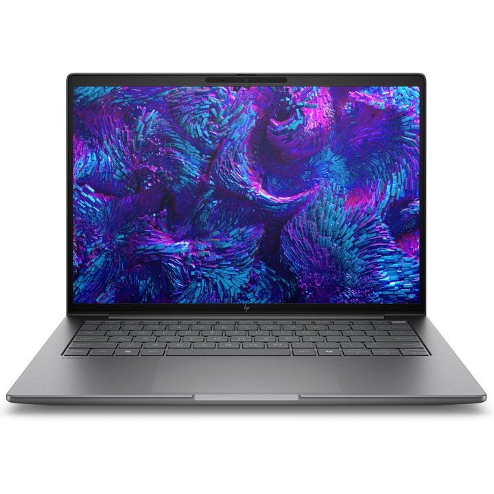 Laptop HP ZBook 8 G1i, 14" WUXGA, Intel® Core™ Ultra 7 255H pana la 5.1 GHz, 16 GB RAM DDR5 6400, 512 GB SSD, NVIDIA® RTX 500 Ada 4 GB, Windows 11 Pro, Meteor Silver 512 GB