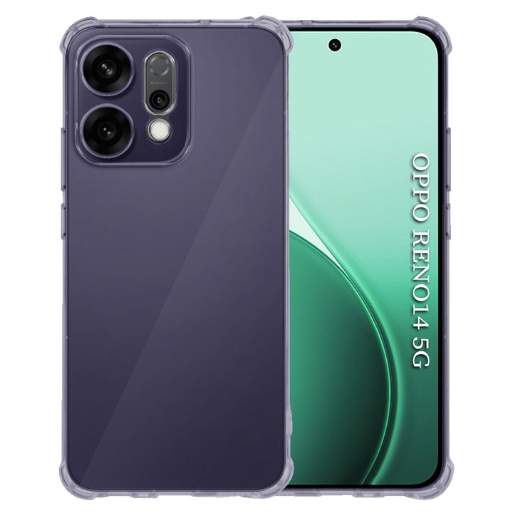 Калъф за Oppo Reno14, от TPU, Stef's Cat, опушен цвят