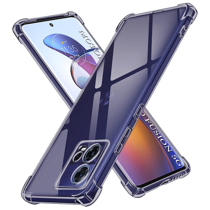 Carcasa de protectie pentru Motorola Edge 30 Fusion, fumuriu