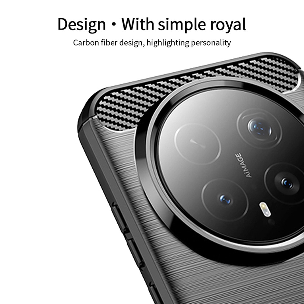 Husa pentru Honor Magic 8 Pro Carbon Liquid Silicone, negru