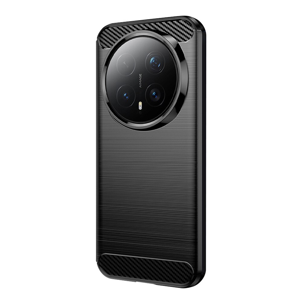 Husa pentru Honor Magic 8 Pro Carbon Liquid Silicone, negru