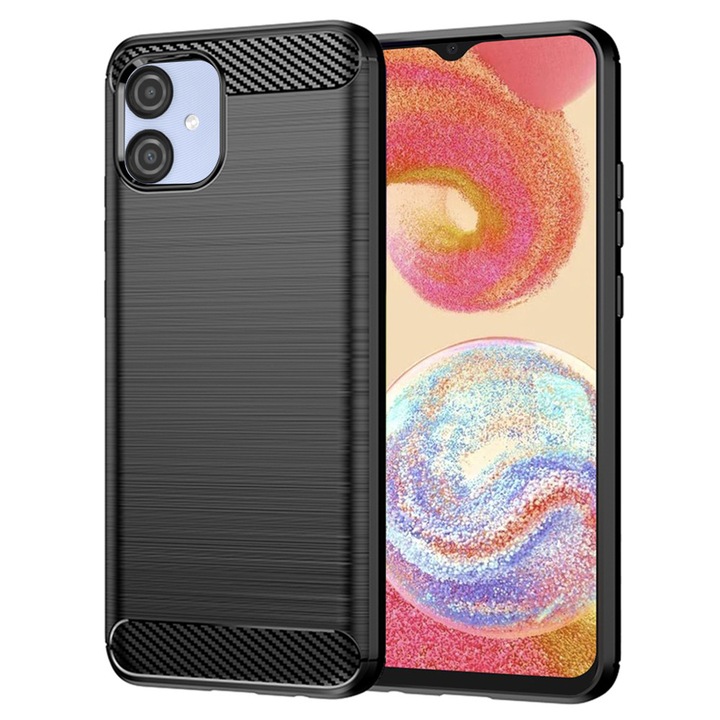 Калъф за Samsung Galaxy A04e, от TPU, Stef's Cat, Черен