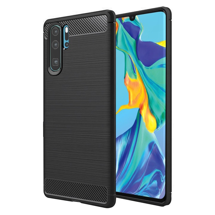 Защитен калъф, съвместим с Huawei P30 Pro / P30 Pro New Edition, Tim, черен