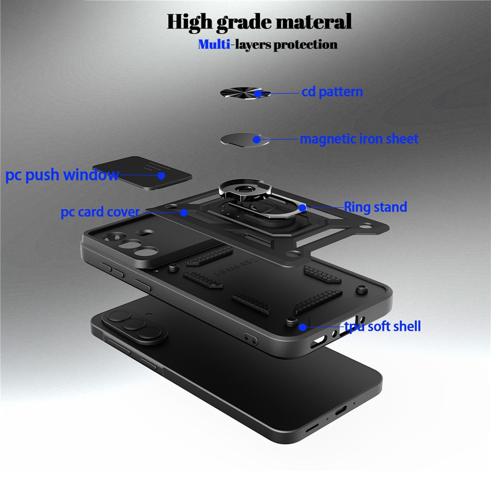 Husa pentru Samsung Galaxy A57 5G - Techsuit CamShield Series - Black