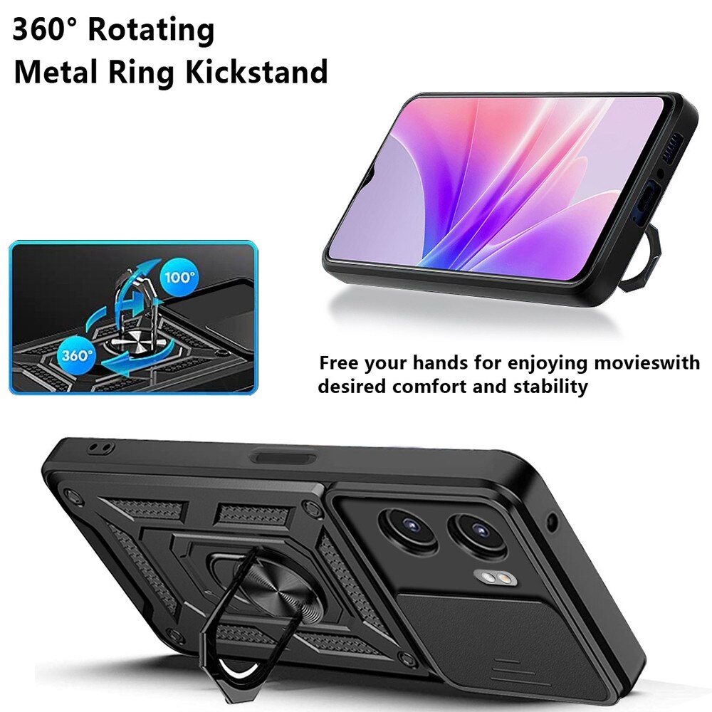 Husa Oppo A57 4G protectie camera Asteroid GSM CamShield Series, negru