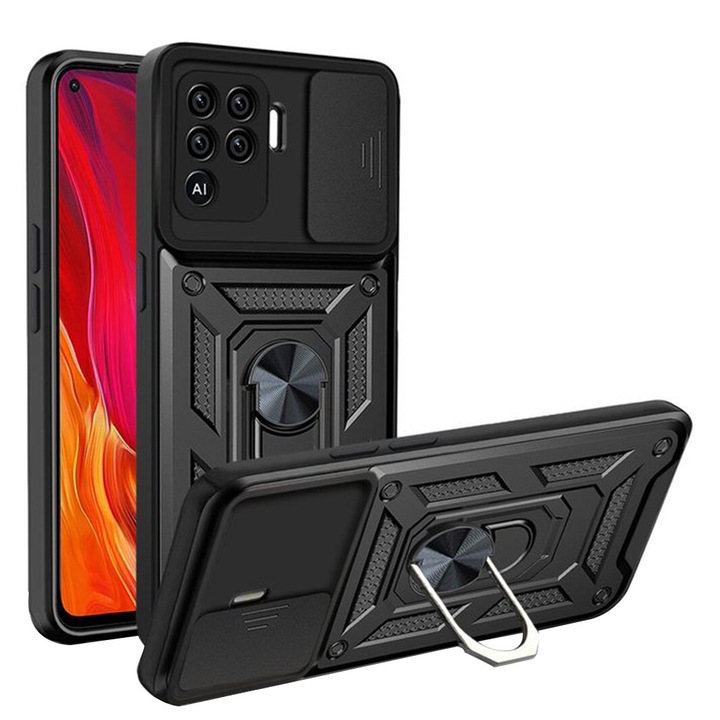 Carcasa de protectie pentru Oppo Reno5 Lite / Oppo A94 4G, negru