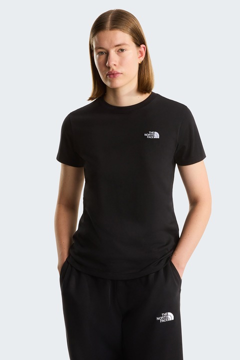 The North Face, Tricou cu logo Evolution Dome, Negru