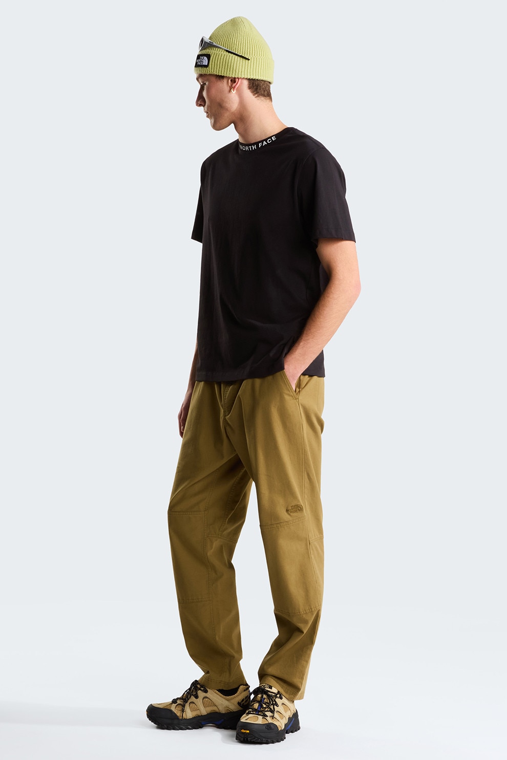 The North Face, Tricou lejer din bumbac Zumu, Alb, Negru, M