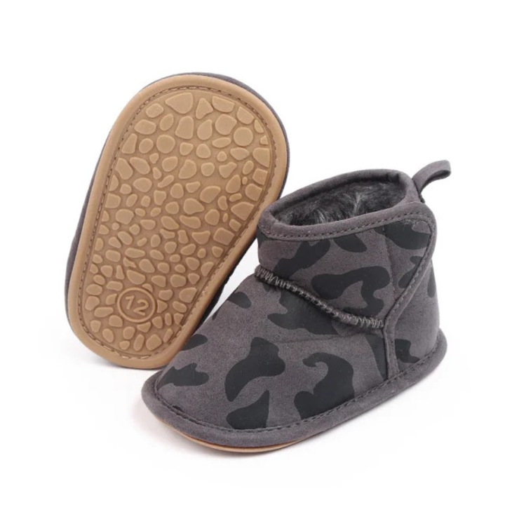 Cizmulite pentru baietei - grey time, Gri, 18 EU