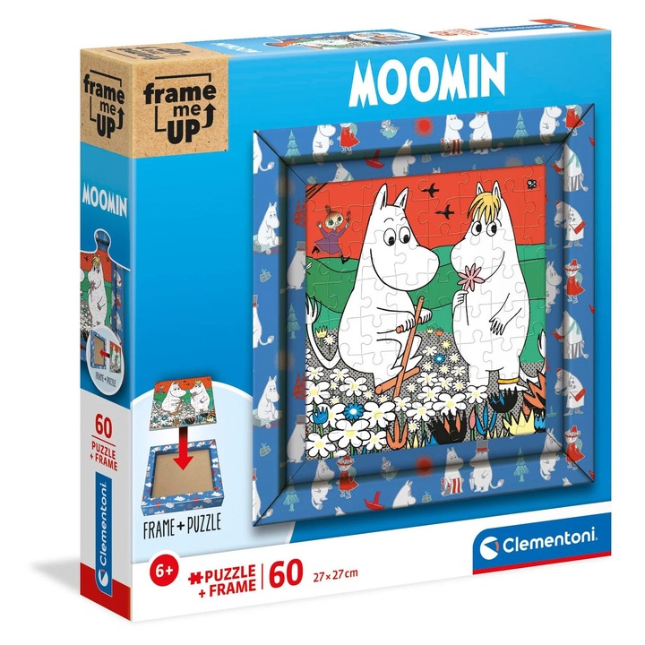 Moomin puzzle 60 darabos kerettel, 27x27 cm