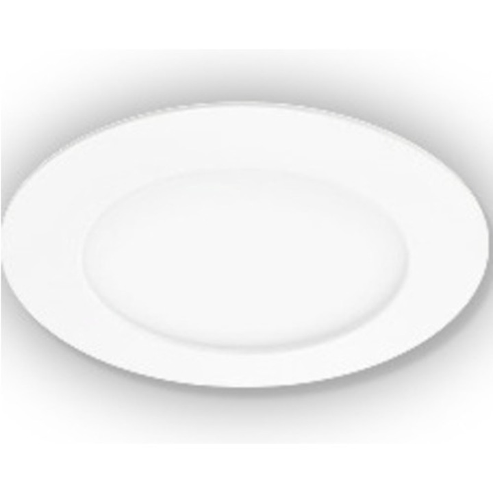 Spot LED incastrat Briloner Flat 12W 1200 lumeni, 4000K, Ø170 mm, alb