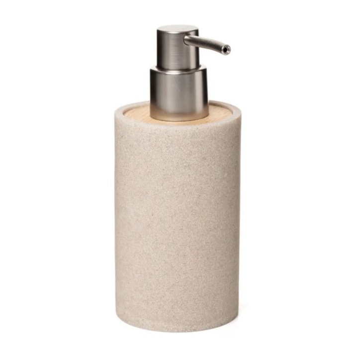 Dozator sapun lichid, Tatay Bora S6400200, polirasina, montaj stativ, bej, 300 ml